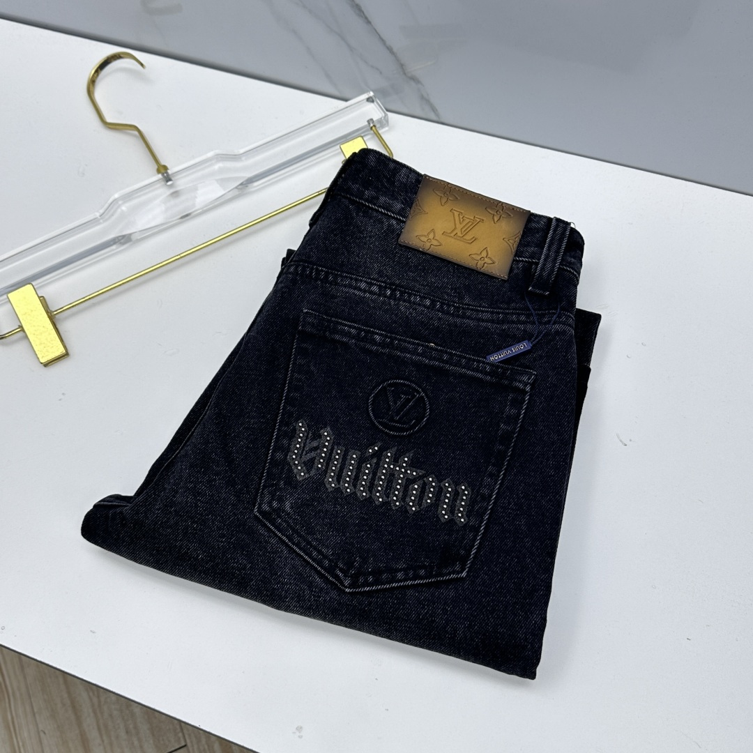 🆕LV路易威登 🔥高端定制、早春最新款牛仔裤 柜台同步发售 原版定制复刻 客供五金辅料 原单品质 进口固