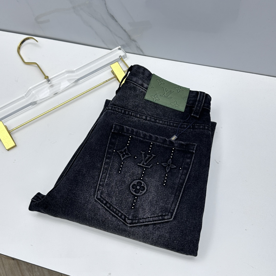 🆕LV路易威登 🔥高端定制、早春最新款牛仔裤 柜台同步发售 原版定制复刻 客供五金辅料 原单品质 进口固