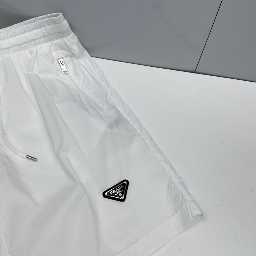 🆕Prada普拉达 26ss春夏专供新款休闲裤短裤  高端版本！定制速干面料 网纱内衬 透气舒适度高，不