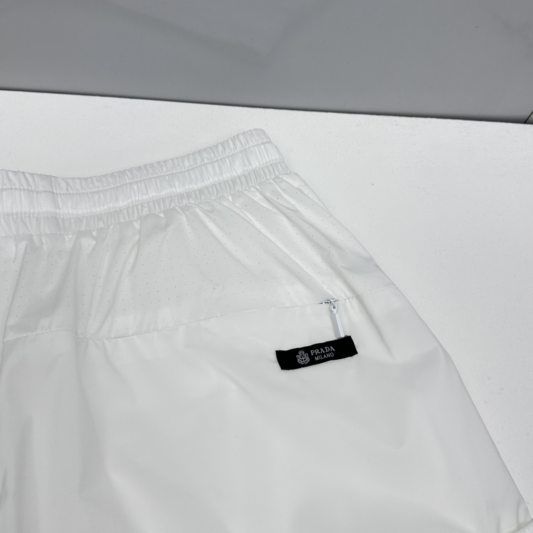 🆕Prada普拉达 26ss春夏专供新款休闲裤短裤  高端版本！定制速干面料 网纱内衬 透气舒适度高，不