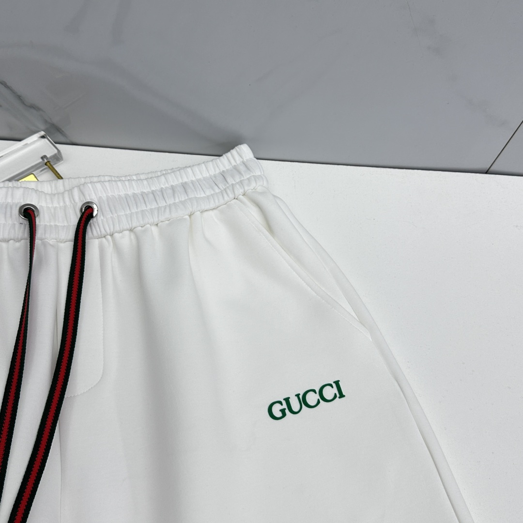 🆕Gucci古驰 26ss春夏专供新款休闲裤短裤  高端版本！定制面料 透气舒适度高，不粘腻，细节无可挑