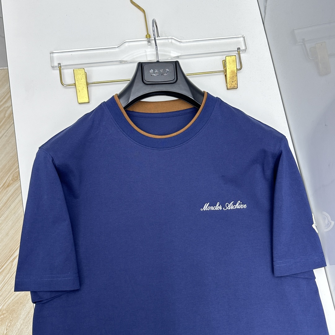 🆕Loro Piana 春夏新款首发专柜最新款短袖圆领T恤 高端订制 设计前卫时尚！品牌logo工艺设计