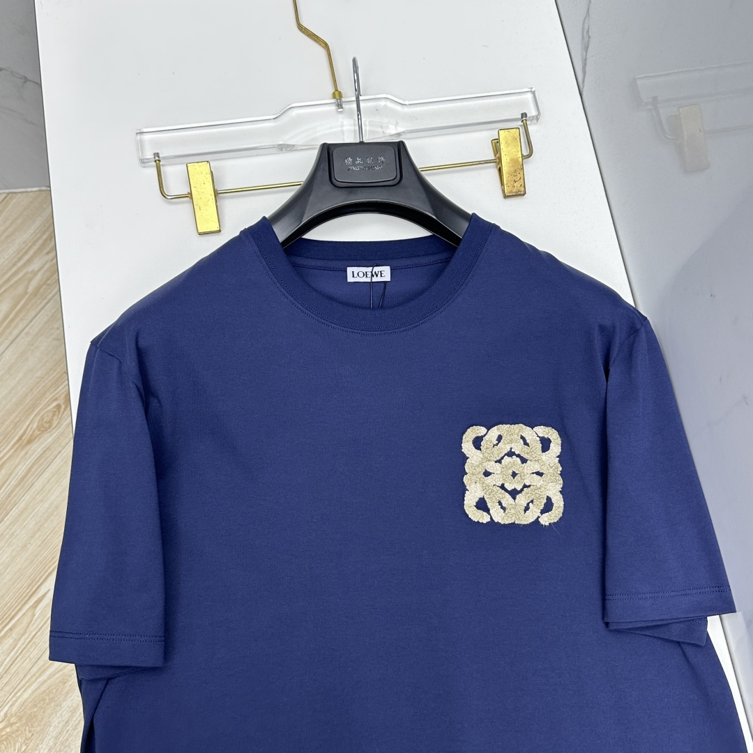🆕LOEWE罗意威 春夏新款首发专柜最新款短袖圆领T恤 高端订制 设计前卫时尚！品牌logo工艺设计 定