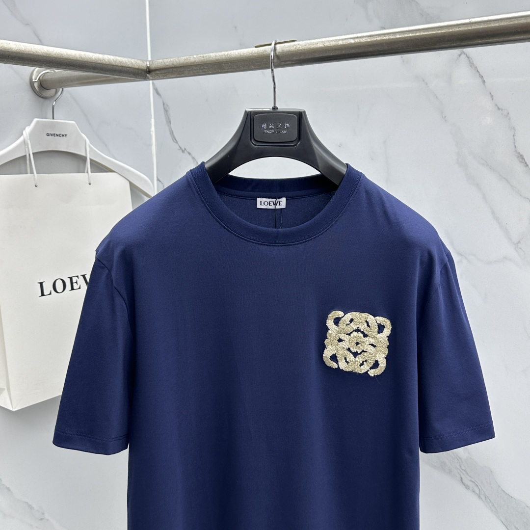 🆕LOEWE罗意威 春夏新款首发专柜最新款短袖圆领T恤 高端订制 设计前卫时尚！品牌logo工艺设计 定