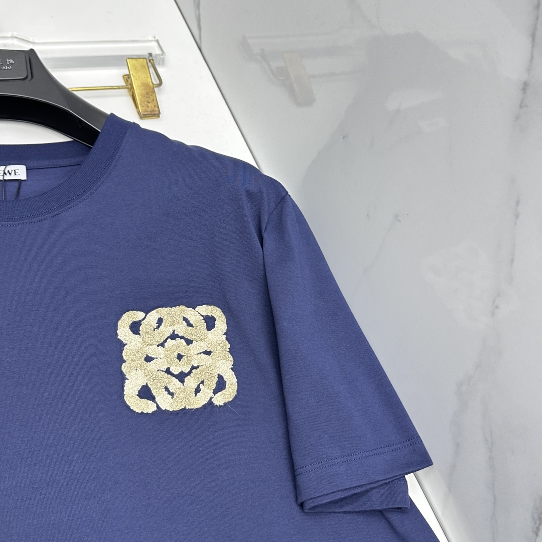 🆕LOEWE罗意威 春夏新款首发专柜最新款短袖圆领T恤 高端订制 设计前卫时尚！品牌logo工艺设计 定