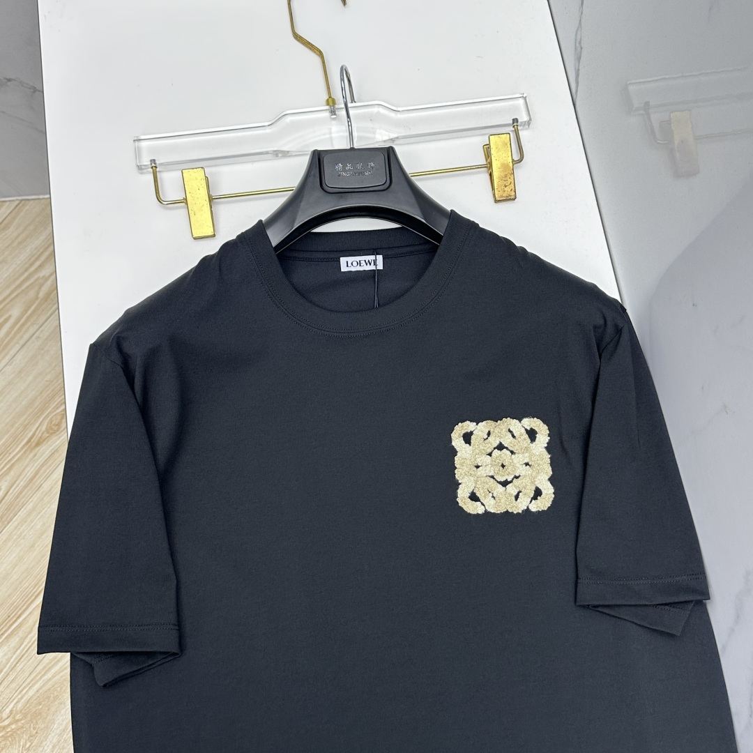 🆕LOEWE罗意威 春夏新款首发专柜最新款短袖圆领T恤 高端订制 设计前卫时尚！品牌logo工艺设计 定
