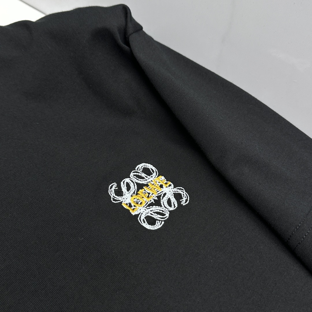 🆕LOEWE罗意威 新款首发专柜最新款短袖圆领T恤 高端订制 设计前卫时尚！品牌logo重工艺设计 高端