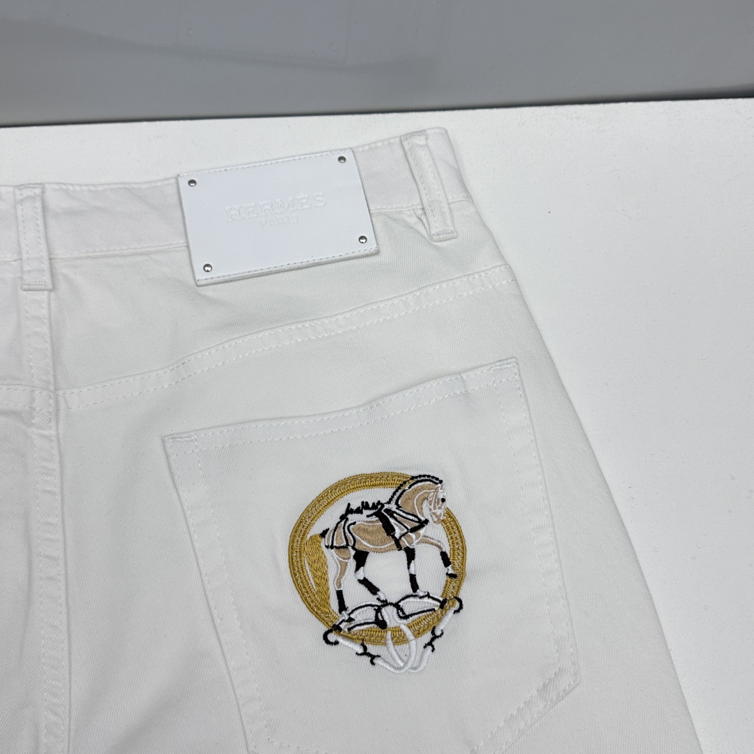 🆕Hermes爱马仕 🔥高端定制、春夏最新款牛仔裤 极简舒适 柜台同步发售 原版定制复刻 客供五金辅料 