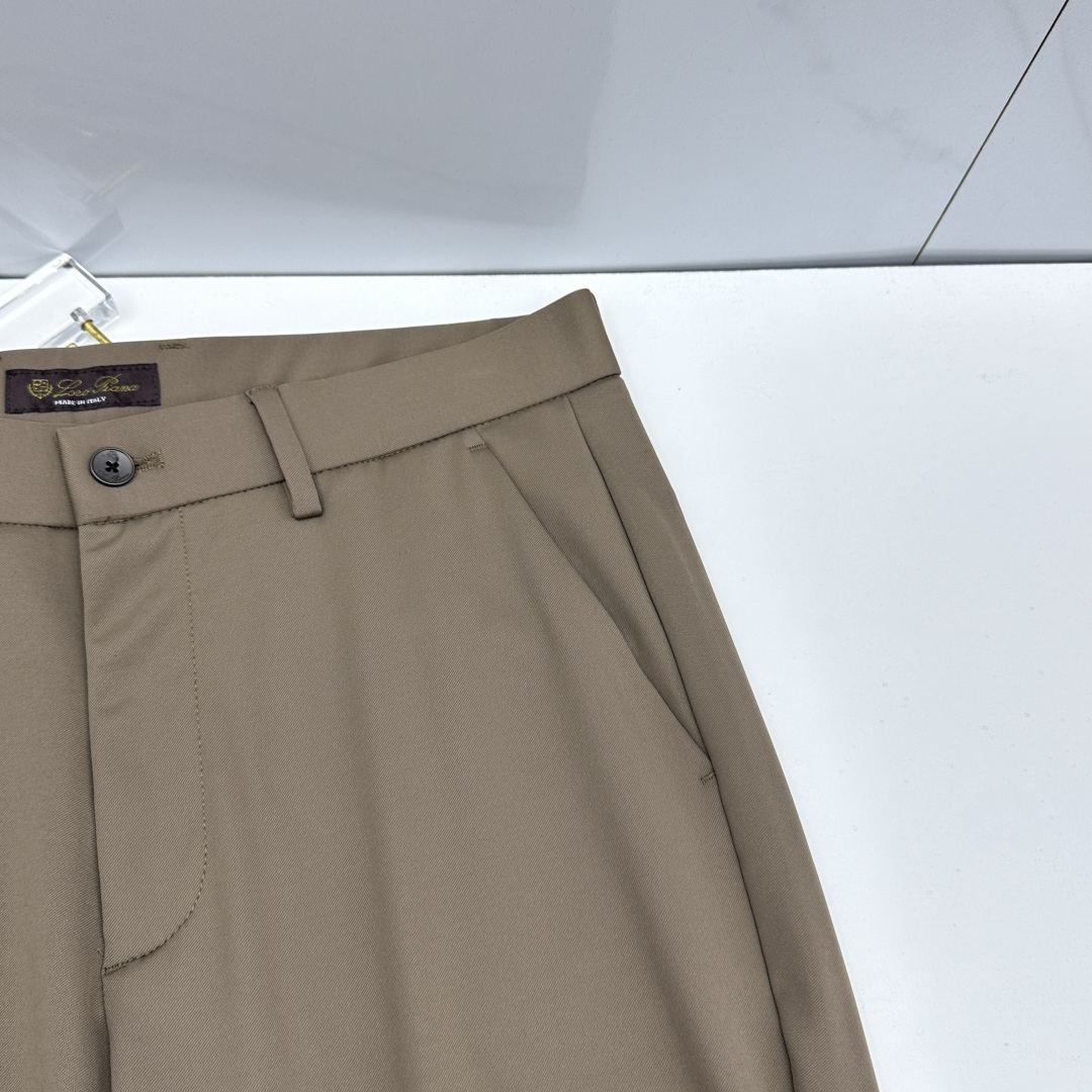 🆕Loro Piana 春夏新品休闲西裤，官网同步发售，裤身工艺设计，客供辅料、面料定制，柔软丝滑，代工