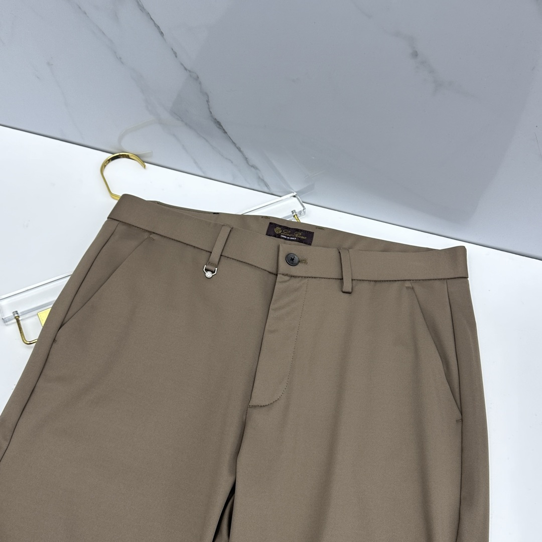 🆕Loro Piana 春夏新品休闲西裤，官网同步发售，裤身工艺设计，客供辅料、面料定制，柔软丝滑，代工