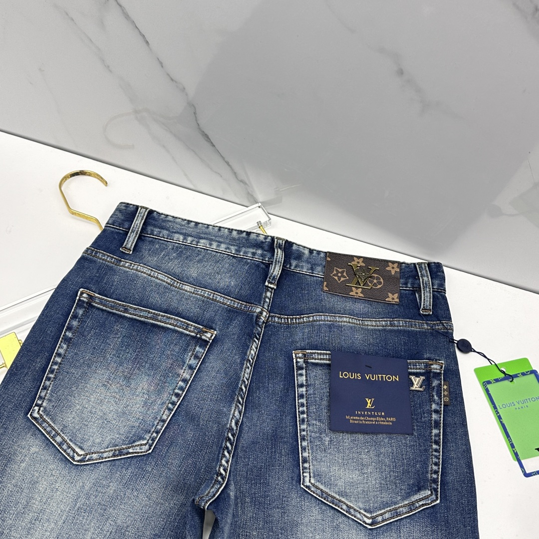 🆕LV路易威登 🔥高端定制、最新款牛仔裤 柜台同步发售 原版定制复刻 客供五金辅料 原单品质 进口固色牛