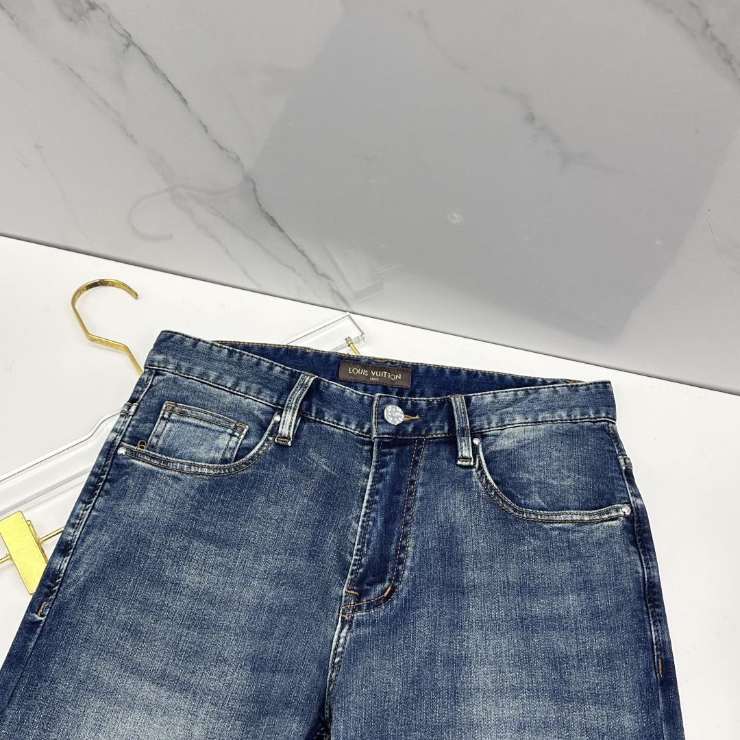 🆕LV路易威登 🔥高端定制、最新款牛仔裤 柜台同步发售 原版定制复刻 客供五金辅料 原单品质 进口固色牛