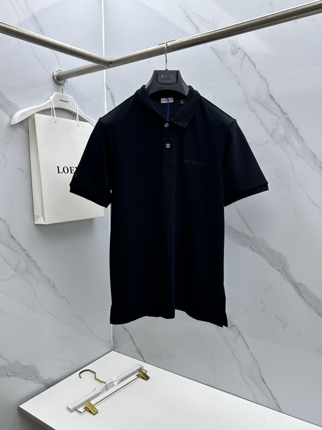 🆕Burberry巴宝莉 春夏新款翻领Polo衫短袖 简洁时尚百搭 标志性logo刺绣字母 吸睛显瘦 定