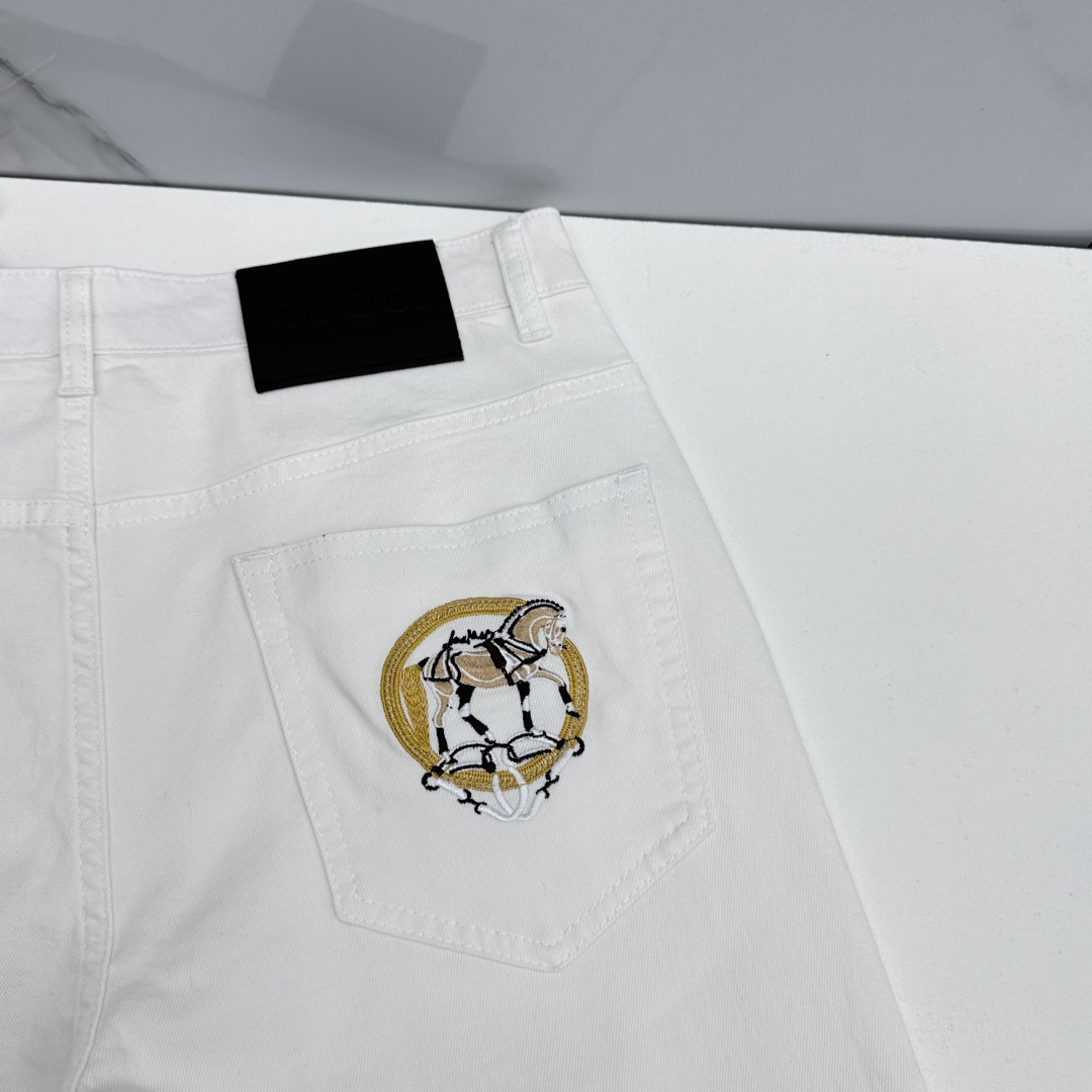 🆕Gucci古驰 🔥高端定制、最新款牛仔裤 柜台同步发售 原版定制复刻 客供五金辅料 原单品质 进口固色