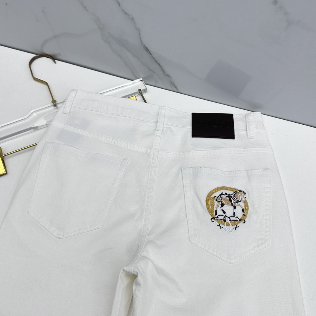 🆕Gucci古驰 🔥高端定制、最新款牛仔裤 柜台同步发售 原版定制复刻 客供五金辅料 原单品质 进口固色