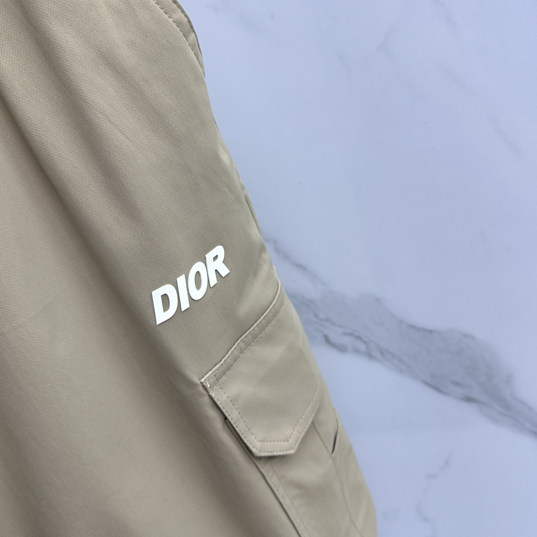 🆕Dior迪奥 26ss春夏专供新款休闲裤工装短裤  高端版本！定制面料 橡筋系扣腰头，透气舒适不粘腻，
