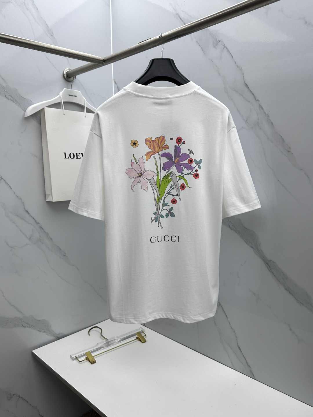 🆕Gucci古驰 新款首发专柜最新款短袖圆领T恤 高端订制 胸前logo后幅彩绘 高定面料.手感柔软.穿