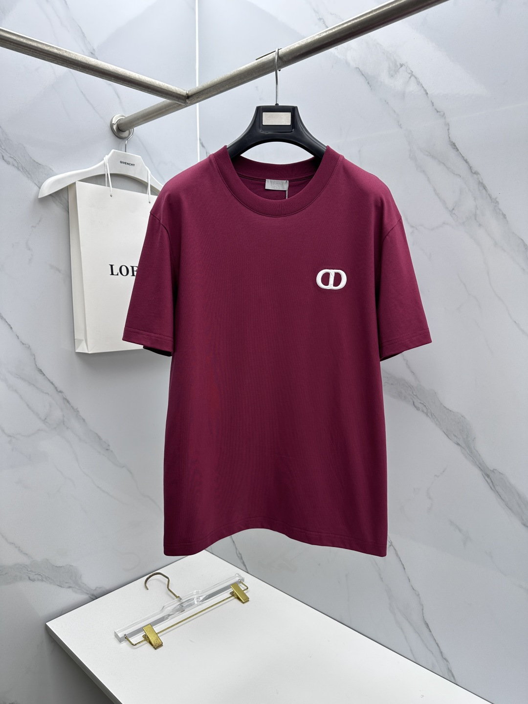 🆕Dior迪奥 新款首发专柜最新款短袖圆领T恤 高端订制 胸前logo精美绣花  高定面料.手感柔软.穿