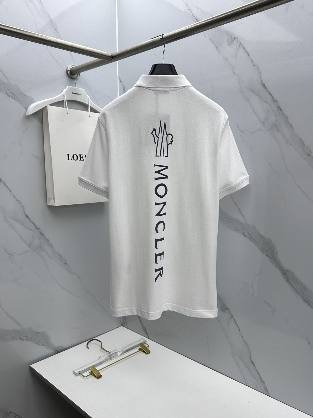 🆕Moncler蒙口 2026春夏新款翻领珠地Polo衫短袖 官网同款T恤 领口板正 胸口logo徽章点