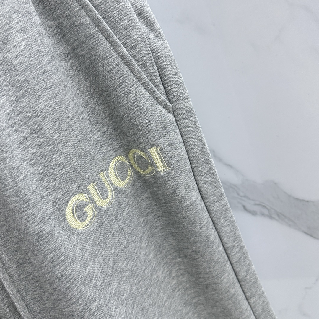 🆕Gucci古驰 26ss春夏专供新款休闲裤短裤  高端版本！螺纹理面料纯棉 透气舒适度高，不粘腻，版型