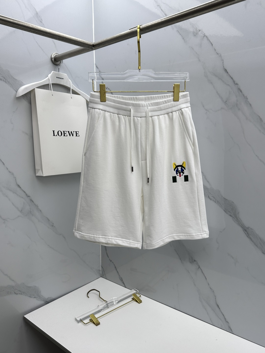 🆕LOEWE罗意威 26ss春夏专供新款休闲裤短裤  高端版本！螺纹理面料纯棉 透气舒适度高，不粘腻，版