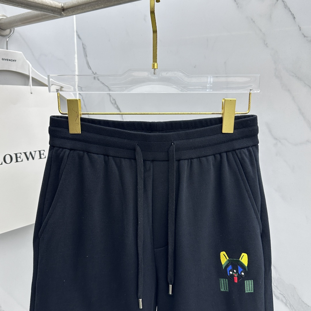 🆕LOEWE罗意威 26ss春夏专供新款休闲裤短裤  高端版本！螺纹理面料纯棉 透气舒适度高，不粘腻，版