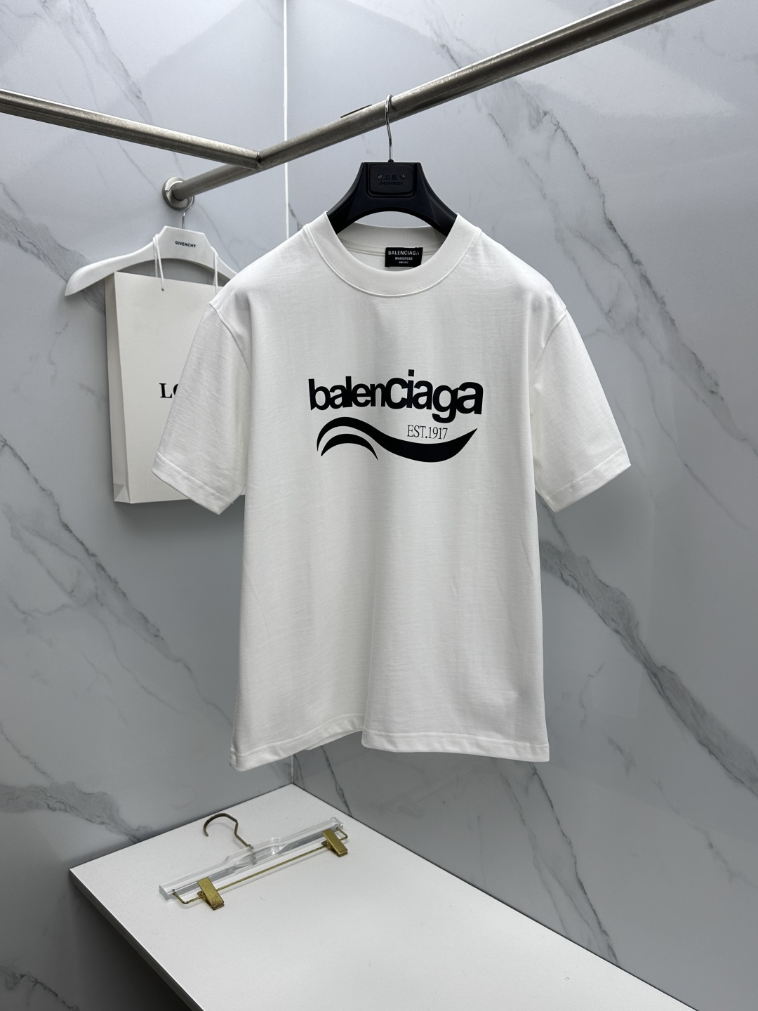 🆕Balenciaga巴黎世家 新款首发专柜最新款短袖圆领T恤 高端订制 胸前logo 高定面料.手感柔