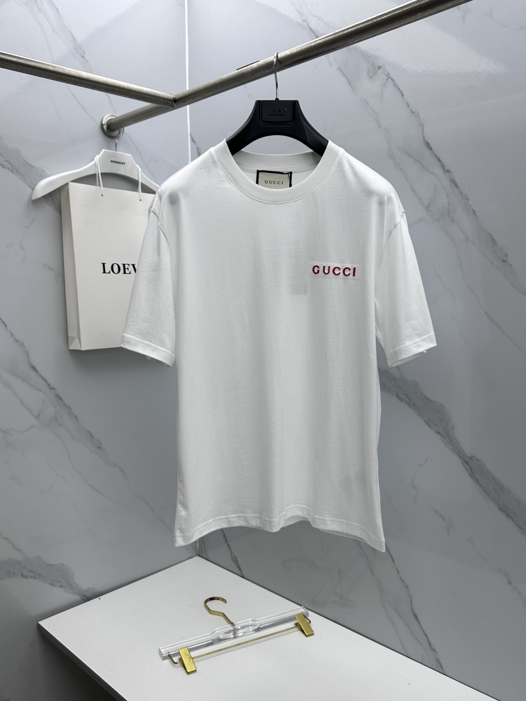 🆕Gucci古驰 26新款首发专柜最新款短袖圆领T恤 高端订制 胸前logo字母刺绣精美 高定面料.手感