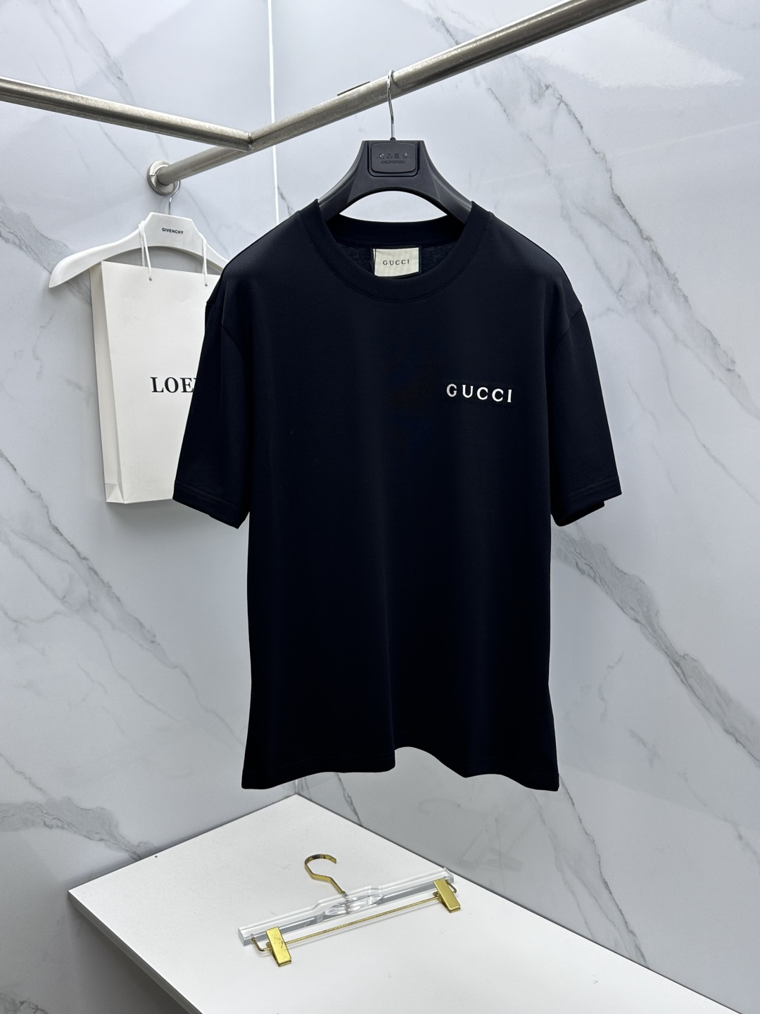 🆕Gucci古驰 26新款首发专柜最新款短袖圆领T恤 高端订制 胸前logo字母刺绣精美 高定面料.手感