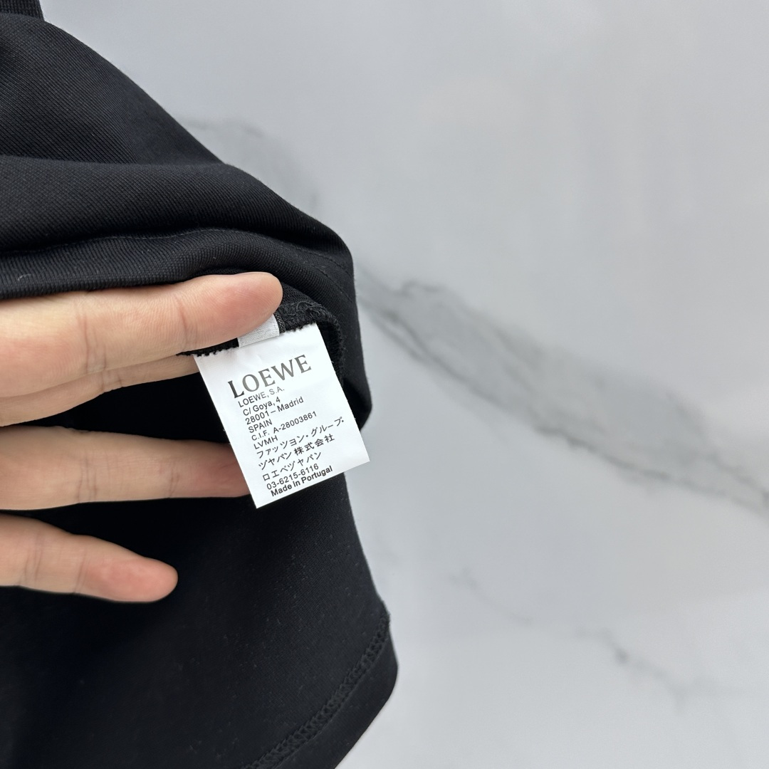 🆕LOEWE罗意威 26新款首发专柜最新款短袖圆领T恤 高端订制 胸前logo字母刺绣精美 高定面料.手