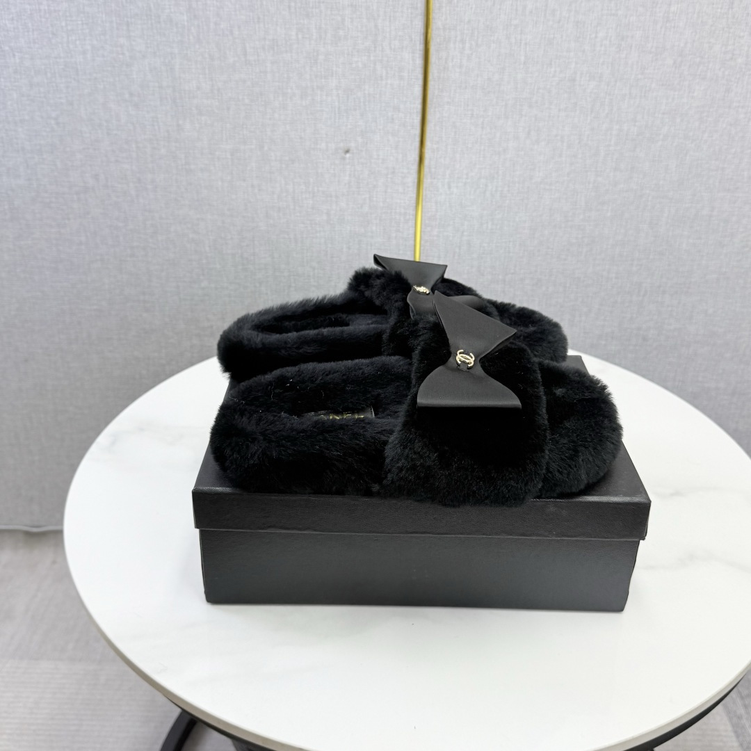 Black Slide Sandals