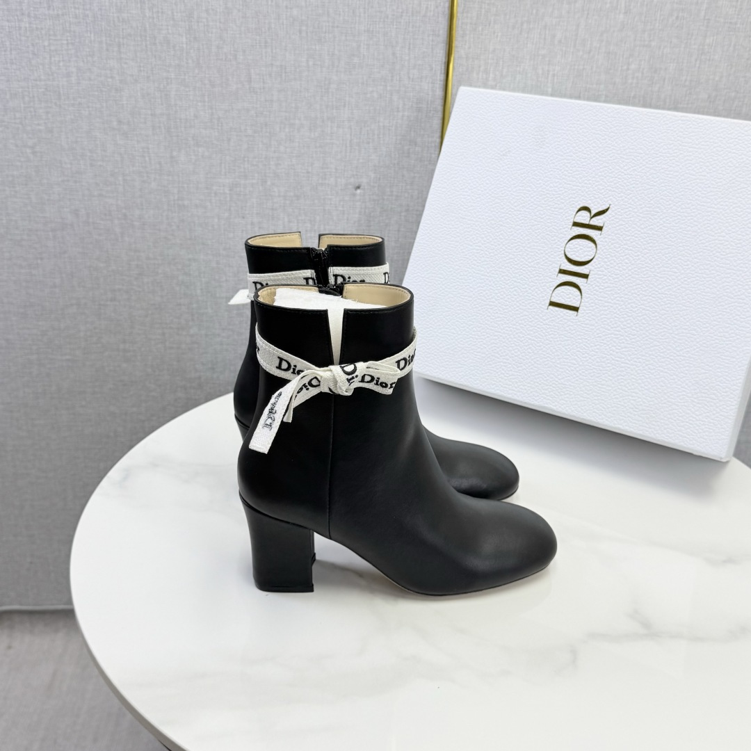 Black Contrast Strap Ankle Boots