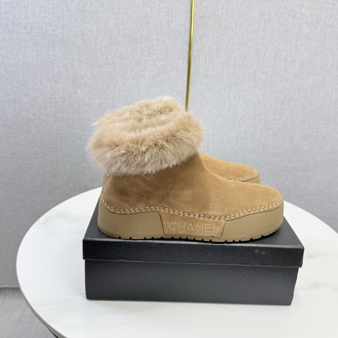 Tan Cuff Ankle Boots