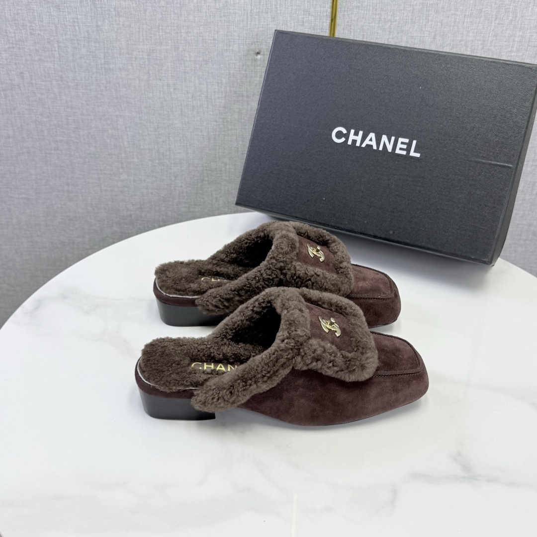 Brown Slide Sandals