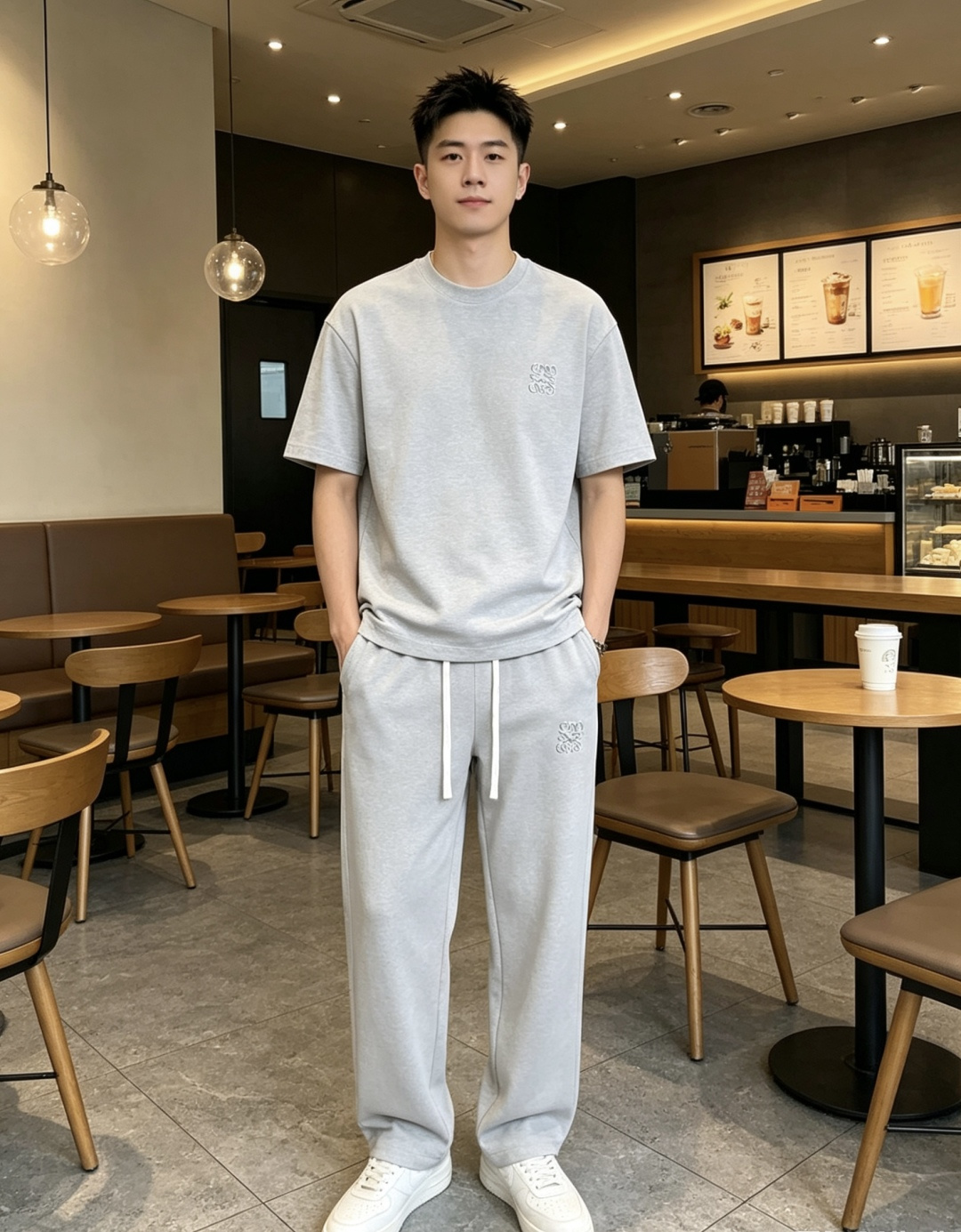 NO:835940,.Loewe's 2026 spring and summer new products are launched simultaneously at the counter. High-quality fashionable casual pants made from original orders. Super versatile. Exclusively customized fabrics, delicate and soft to the touch, comfortable next to the body, and super stylish on the upper body! The latest hardware accessories from the original custom shop. Super beautiful shape, long upper body and slender legs. The lining and wiring are impeccable. It can be attended to any occasion. Once again, the fabric is very, very classy! Size m-3xL.m wears 28.29,,loewe,19860909.罗意威 26年春夏专柜新品同步上市.原单订制高品质时尚休闲裤.超级百搭款.独家定制面料,手感细腻柔软,贴身舒适,上身超有型！原版定制专柜最新五金辅料.超靓版型、上身显腿修长,內里,走线都无可挑剔,任何场合都可出席,再次强调面料非常非常显档次！码数m-3xL.m穿28.29,,loewe,,Men's clothing