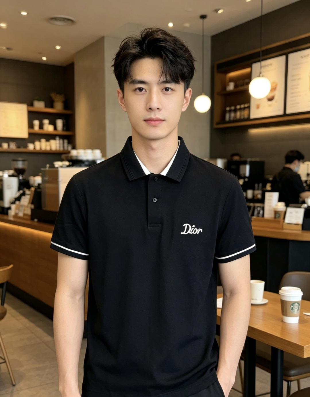 NO:837552,.Dior.2026 spring and summer new men's logo short-sleeved polo shirt continues the classic casual lapel polo shirt. This polo shirt is made of mercerized piqué cotton fabric, and the timeless design can transcend fashion trends. The classic style, the LX brand LOGO is three-dimensional and unique, making the whole body more detailed. Fitted version, the fabric is made of cotton piqué material, comfortable, skin-friendly, good breathability, and practical for daily commuting and leisure. Highly recommended. Size M-3XL  m wears 175/130,,dior,T-shirt,19860909.Dior.2026春夏新款男士标识短袖polo衫,延续经典休闲翻领POLO恤.该款Polo衫采用丝光珠地棉面料制成,隽永设计可跨越时尚潮流.经典款型,LX品牌LOGO立体别致,让整体更具细节感 合体的版型,面料采用全棉珠地料,舒适,亲肤,透气好,平时通勤休闲都很实穿的一款 强烈推荐.尺码M-3XL m穿175/130,,dior,T-shirt,,Men's clothing