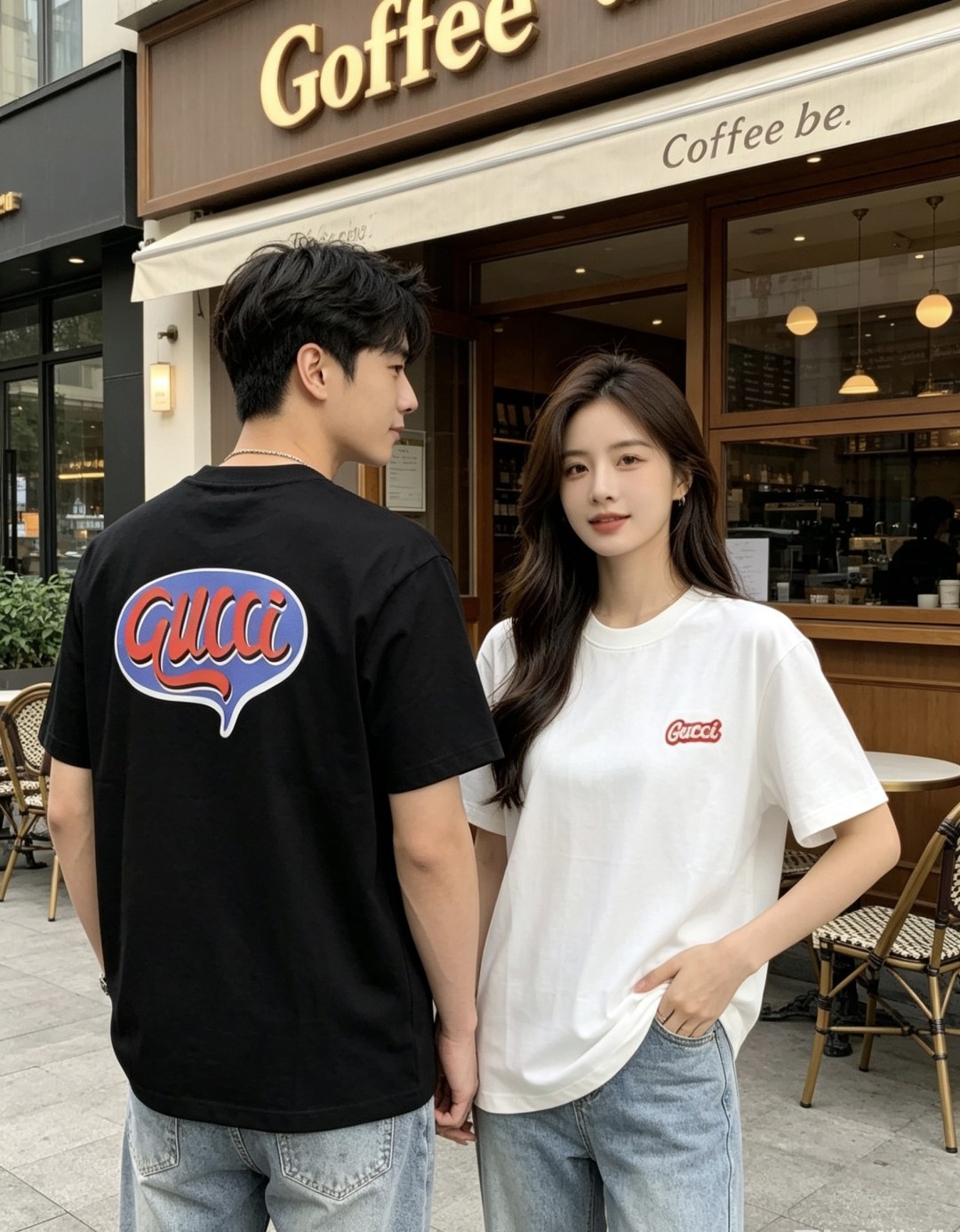 NO:839535,.Gucci.2026 new spring and summer fashionable round neck short-sleeved advanced customization versatile style!  It is more practical and can be easily controlled by anyone. It is made of pure cotton fabric and has a luxurious classic brand logo design. It is very classy and a must-buy for those who know the goods!  The tailoring is a slim fit, very delicate, shows off aura, and highlights the sophistication of men. This is unique. It has just the right fit and a great upper body effect. Size m-3XL m wears 175/130, gucci, T-shirt,19860909.Gucci.2026春夏新品时尚圆领短袖高级定制百搭款式！更有实用感 任何人都可以轻松驾驭 采用纯棉面料制作,奢华经典品牌logo设计,非常显档次懂货的必须入！版型剪裁属于修身款 非常精致,显气场,又会凸显男士的精致,这就是独到之处,恰到好处的修身,上身效果非常赞.尺码m-3XL m穿175/130,,gucci,T-shirt,,Men's clothing