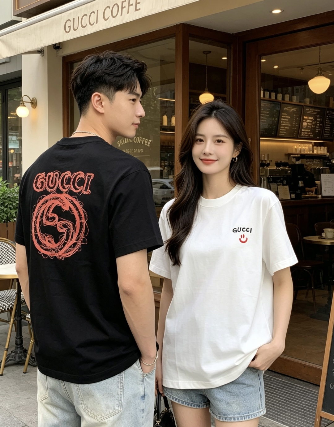NO:839516,.gucci.2026 new spring and summer fashionable round neck short-sleeved advanced customization versatile style!  It is more practical and can be easily controlled by anyone. It is made of pure cotton fabric and has a luxurious classic brand logo design. It is very classy and a must-buy for those who know the goods!  The tailoring is a slim fit, very delicate, shows off aura, and highlights the sophistication of men. This is unique. It has just the right fit and a great upper body effect. Size m-3XL m wears 175/130, gucci, T-shirt,19860909.gucci.2026春夏新品时尚圆领短袖高级定制百搭款式！更有实用感 任何人都可以轻松驾驭 采用纯棉面料制作,奢华经典品牌logo设计,非常显档次懂货的必须入！版型剪裁属于修身款 非常精致,显气场,又会凸显男士的精致,这就是独到之处,恰到好处的修身,上身效果非常赞.尺码m-3XL m穿175/130,,gucci,T-shirt,,Men's clothing