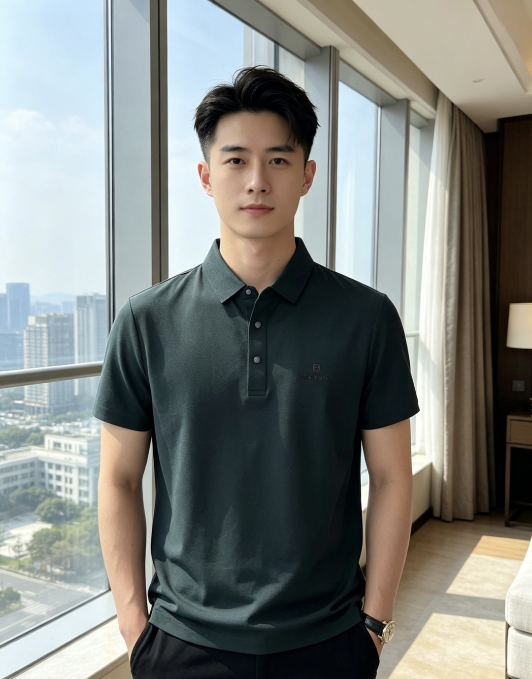 NO:847186,Balmain. Wear 200 pounds. The 2026 spring and summer new men's logo short-sleeved polo shirt continues the classic casual lapel polo shirt. This polo shirt is made of mercerized cotton fabric, and the timeless design can transcend fashion trends. The classic style, the 1f brand LOGO is three-dimensional and unique, making the whole body more detailed. The fitted version is comfortable, skin-friendly, and breathable. It is practical for daily commuting and leisure. Highly recommended. Size M-4XL  m wears 175/130,,balmain,T-shirt,19860909巴尔曼.穿200斤.2026春夏新款男士标识短袖polo衫,延续经典休闲翻领POLO恤.该款Polo衫采用丝光棉面料制成,隽永设计可跨越时尚潮流.经典款型,1f品牌LOGO立体别致,让整体更具细节感 合体的版型,舒适,亲肤,透气好,平时通勤休闲都很实穿的一款 强烈推荐.尺码M-4XL m穿175/130,,balmain,T-shirt,,Men's clothing