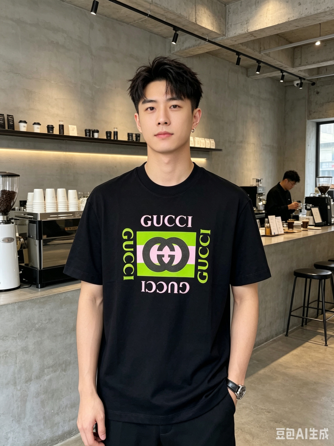 NO:955816,.Gucci.2026 spring and summer new fashion short-sleeved. Advanced customization and versatile styles!  It is more practical and can be easily controlled by anyone. It is made of liquid ammonia fabric and has a luxurious classic brand logo design. It is very classy and a must-buy for those who know the goods!  The tailoring is a slim fit, very delicate, hf shows aura, and highlights the sophistication of men. This is unique, just the right fit, and the upper body effect is very good. Size M-3xL m wears 175/130. Please state your height and weight when ordering.,, ​​gucci, T-shirt,19860909.Gucci.2026春夏新品时尚短袖.高级定制百搭款式！更有实用感 任何人都可以轻松驾驭 采用液氨面料制作,奢华经典品牌logo设计,非常显档次懂货的必须入！版型剪裁属于修身款 非常精致,hf显气场,又会凸显男士的精致,这就是独到之处,恰到好处的修身,上身效果非常赞.尺码M-3xL m穿175/130下单报身高体重.,,gucci,T-shirt,,Men's clothing