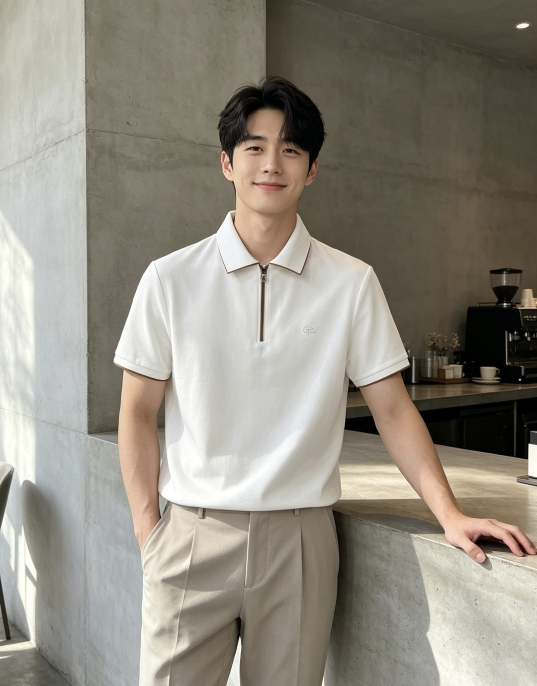 NO:903634,. Ferragamo. Laoqianfeng 2026 new spring and summer men's logo short-sleeved polo shirt continues the classic business casual lapel polo shirt. This polo shirt is made of original fabrics, and the timeless design can transcend fashion trends. Classic style, w5 brand LOGO is three-dimensional and unique, making the whole body more detailed. Fitted version, the fabric is made of cotton bead material, comfortable, skin-friendly, good breathability, and practical for daily commuting and leisure. Highly recommended. Size M-3XL  m wears 175/130,,ferragamo,T-shirt,19860909.菲拉格慕.老钱枫2026春夏新款男士标识短袖polo衫,延续经典商务休闲翻领POLO恤.该款Polo衫采用原版面料制成,隽永设计可跨越时尚潮流.经典款型,w5品牌LOGO立体别致,让整体更具细节感 合体的版型,面料采用全棉珠地料,舒适,亲肤,透气好,平时通勤休闲都很实穿的一款 强烈推荐.尺码M-3XL m穿175/130,,ferragamo,T-shirt,,Men's clothing