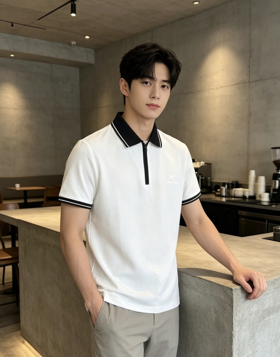 NO:903515,Arc'teryx. Lao Qianfeng's 2026 spring and summer new men's logo short-sleeved polo shirt continues the classic business casual lapel polo shirt. This polo shirt is made of original fabrics, and the timeless design can transcend fashion trends. Classic style, w5 brand LOGO is three-dimensional and unique, making the whole body more detailed. Fitted version, the fabric is made of cotton bead material, comfortable, skin-friendly, good breathability, and practical for daily commuting and leisure. Highly recommended. Size M-3XL  m wears 175/130, arc'teryx, T-shirt,19860909.始祖鸟.老钱枫2026春夏新款男士标识短袖polo衫,延续经典商务休闲翻领POLO恤.该款Polo衫采用原版面料制成,隽永设计可跨越时尚潮流.经典款型,w5品牌LOGO立体别致,让整体更具细节感 合体的版型,面料采用全棉珠地料,舒适,亲肤,透气好,平时通勤休闲都很实穿的一款 强烈推荐.尺码M-3XL m穿175/130,arc'teryx,T-shirt,,Men's clothing