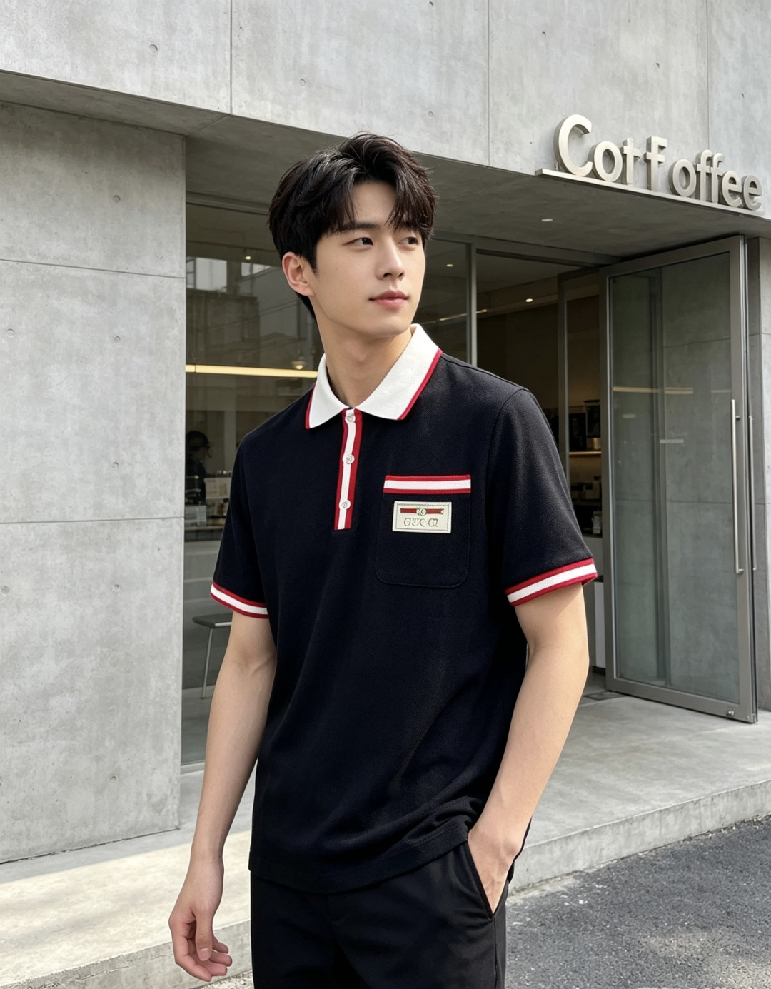 NO:911347,.Gucci.2026 new spring and summer men's logo short-sleeved polo shirt continues the classic casual lapel polo shirt. This polo shirt is made of pique cotton fabric, and the timeless design can transcend fashion trends. The classic style, 5 brand LOGOs are three-dimensional and unique, making the whole body more detailed. The fitted version is comfortable, skin-friendly, and breathable. It is practical for daily commuting and leisure.  Highly recommended. Sizes s-xL. Wear 175/130, gucci, T-shirt,19860909.Gucci.2026春夏新款男士标识短袖polo衫,延续经典休闲翻领POLO恤.该款Polo衫采用珠地棉面料制成,隽永设计可跨越时尚潮流.经典款型,5品牌LOGO立体别致,让整体更具细节感 合体的版型,舒适,亲肤,透气好,平时通勤休闲都很实穿的一款 强烈推荐.尺码s-xL.s穿175/130,,gucci,T-shirt,,Men's clothing