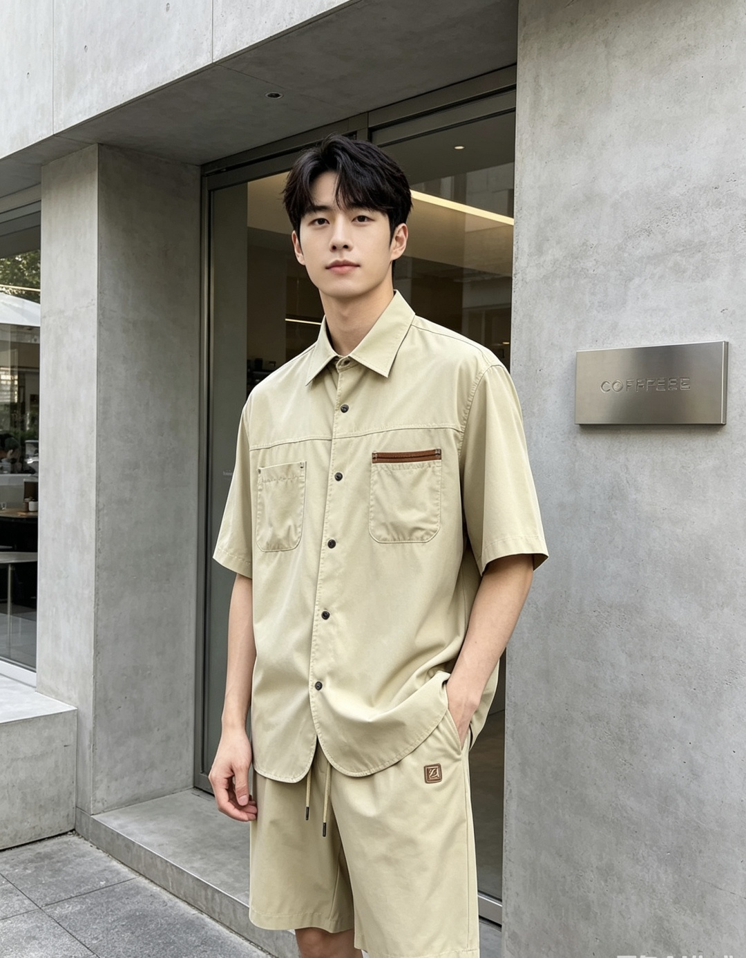NO:911376,Zegna. (Suit) 2026 spring and summer new men's logo short-sleeved suit. This shirt is made of mercerized cotton fabric, and its timeless design can transcend fashion trends. Classic style, 1f brand LOGO is three-dimensional and unique, making the whole body more detailed. Fitted version, comfortable, skin-friendly, breathable, practical for daily commuting and leisure. Highly recommended. Size M-3XL m wears 175/130,,zegna,T-shirt,19860909.杰尼亚.（套装）2026春夏新款男士标识短袖套装.该款衫采用丝光棉面料制成,隽永设计可跨越时尚潮流.经典款型,1f品牌LOGO立体别致,让整体更具细节感 合体的版型,舒适,亲肤,透气好,平时通勤休闲都很实穿的一款 强烈推荐.尺码M-3XL m穿175/130,,zegna,T-shirt,,Men's clothing