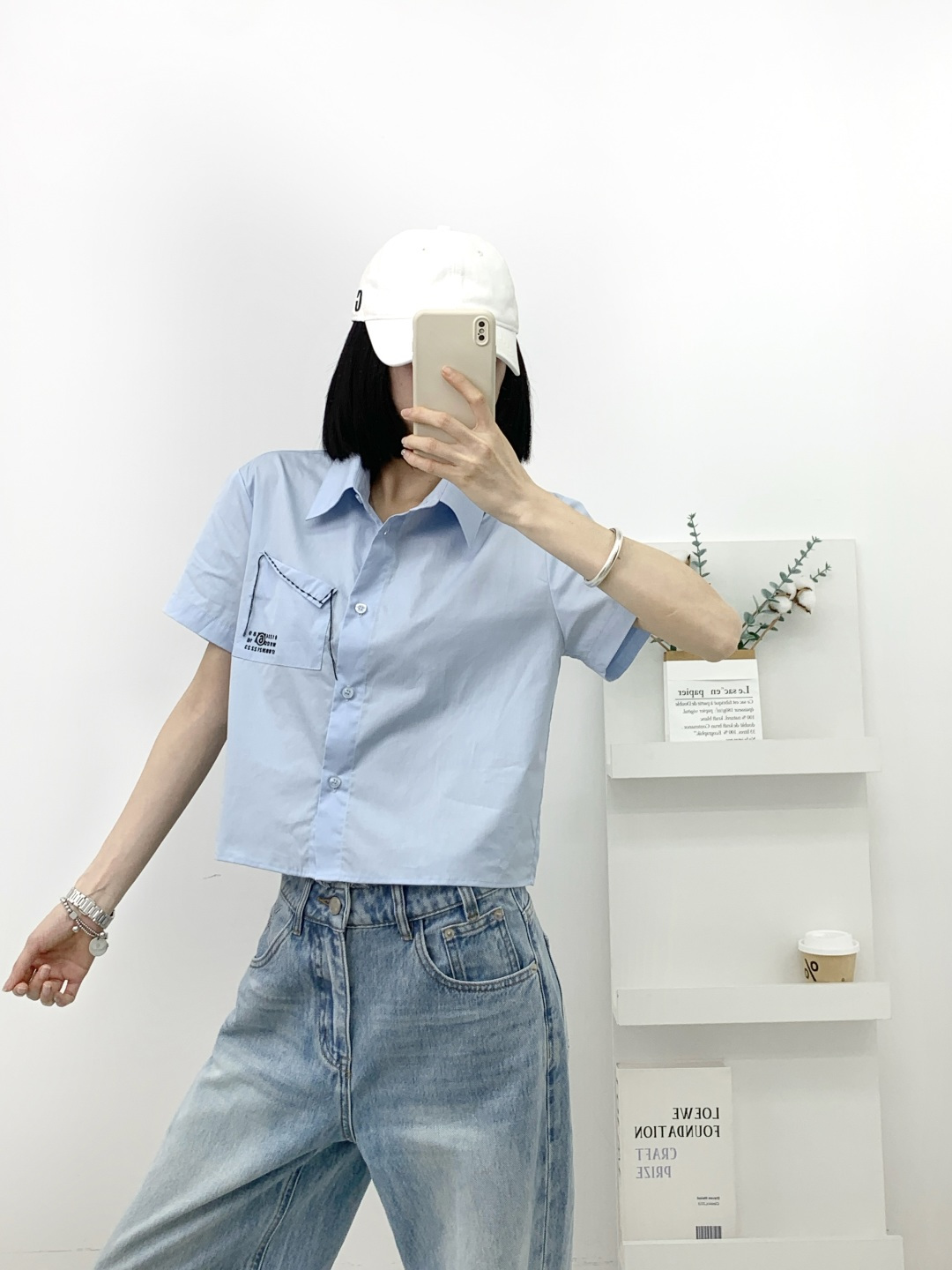 NO:839613,MM6 new short shirt, masion margiela,19860909MM6新款短款衬衣,,masion margiela,,Women's clothing