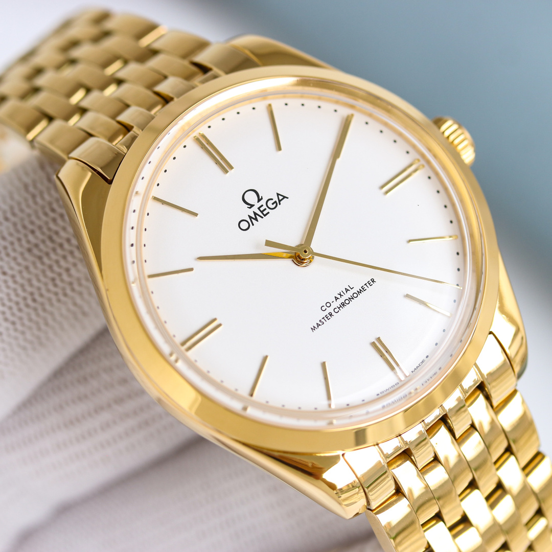 OMEGA 碟飞名典大三针系列 手动机械腕表手表 6