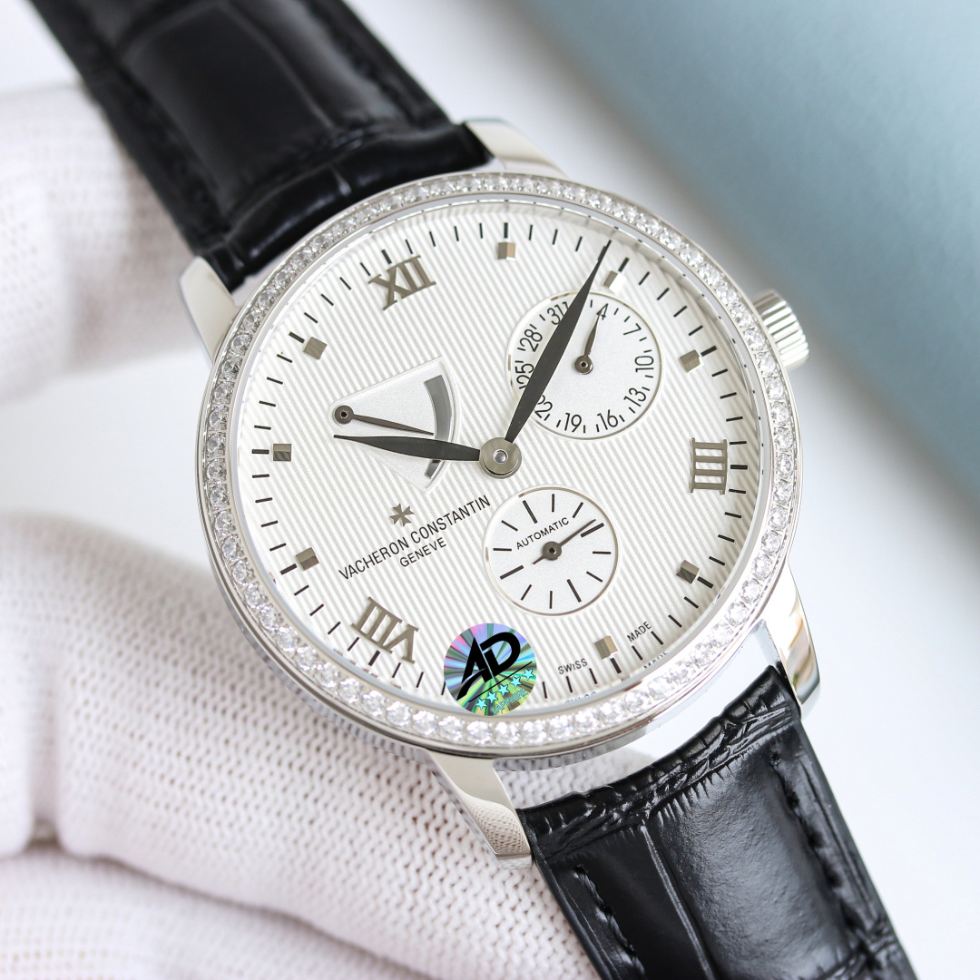 Vacheron Constantin Traditionnelle Diamond Bezel Automatic Men's Watch 83520/000R-9909