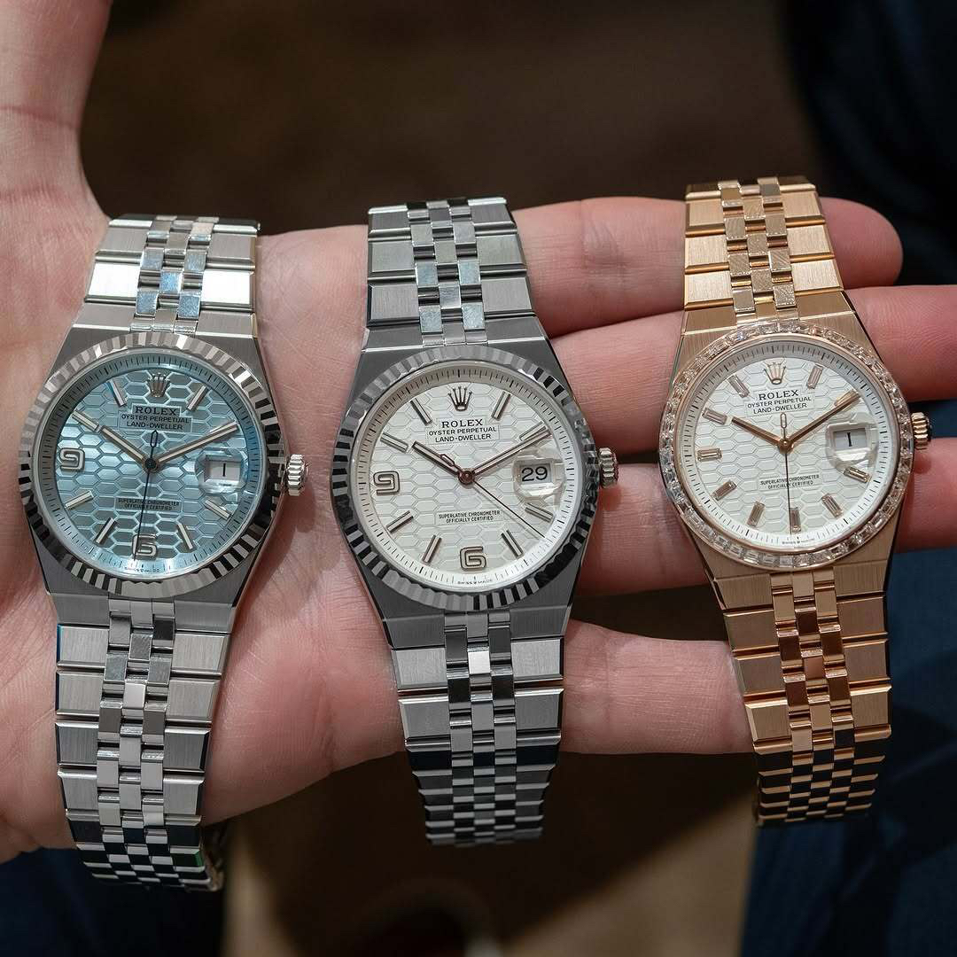Rolex Land-Dweller Automatic Watch with Honeycomb Dial, 40mm 2 cmp i1748979635142 6003 0 0