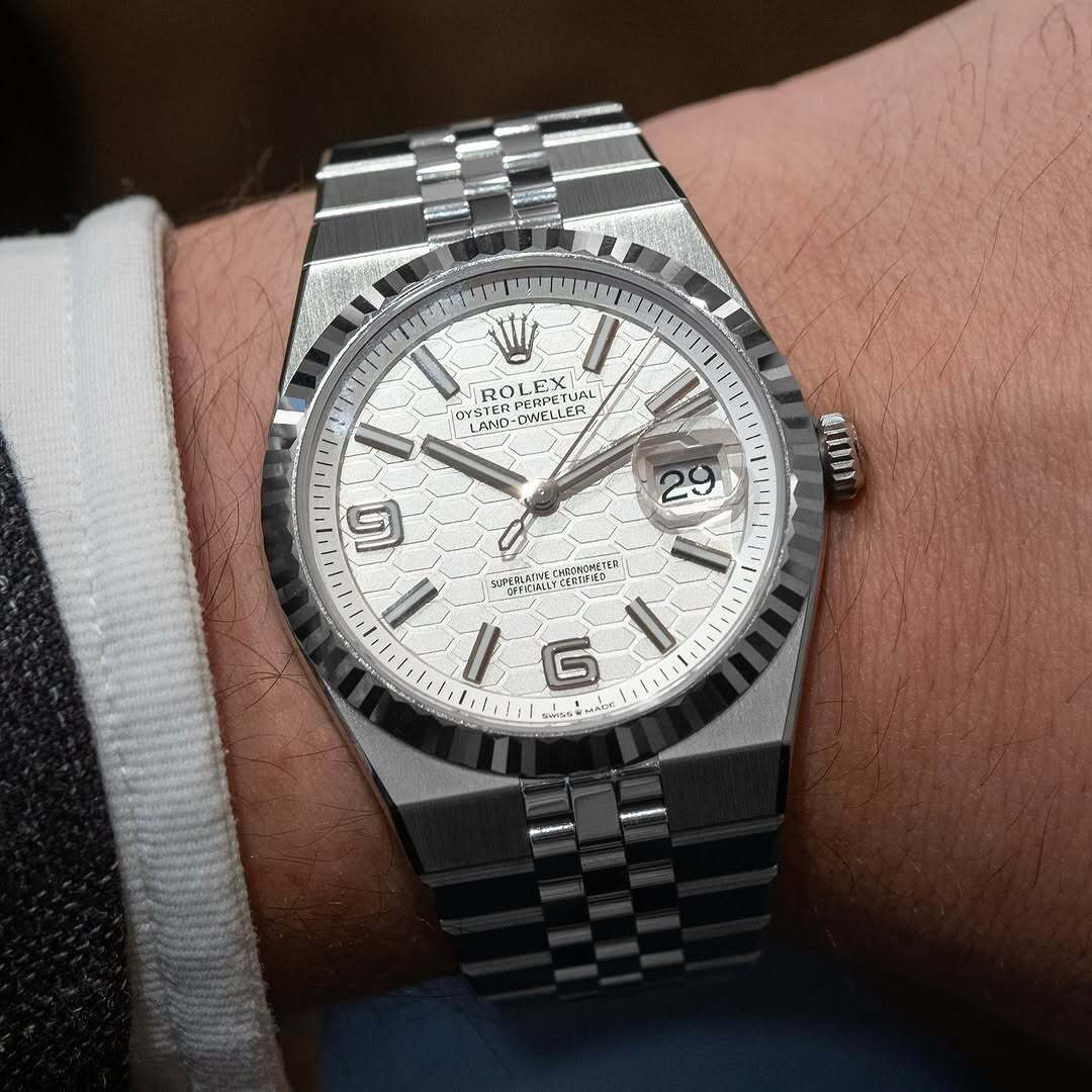 Rolex Land-Dweller Automatic Watch with Honeycomb Dial, 40mm 5 cmp i1748979635142 6044 0 4