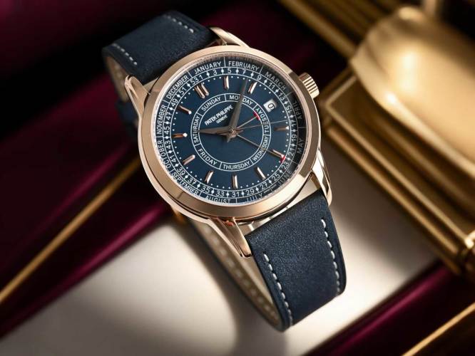 Patek Philippe Complications 5212A-001 Blue Leather Strap Men's Watch 1 Patek Philippe Complications 5212A-001 Blue Leather Strap Men's Watch